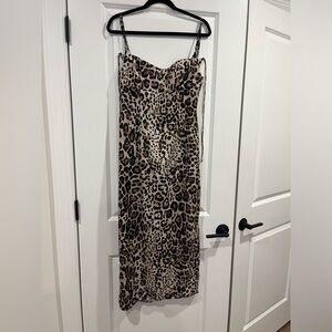 ZARA animal PRINT MIDI dress